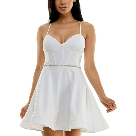 B Darlin Dresses & Skirts - B Darlin White Mini Dress